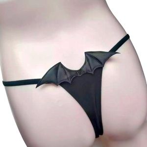 Demon Bat Wing Thong Panties Underwear